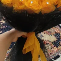 دسته گل حریر رنگ خاص