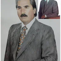 طراحی چهره سیاه قلم و مدادرنگی