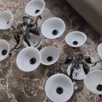 دو عدد لوستر 5شاخه سالم