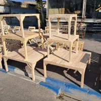 کرسی چوبی باسکوک سبک جدید با ۱۹ دیاق سفارشی فول|بخاری، هیتر، شومینه|تهران, شهرک ولیعصر جنوبی|دیوار