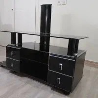 میز تلویزون شیشه ای