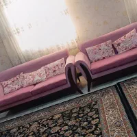 دو دست مبل تمیز فروشی رنگ کالباسی