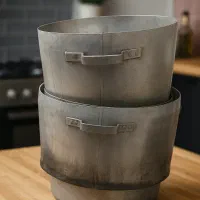 دیگ آلومینیومی همراه با پایه فلزی