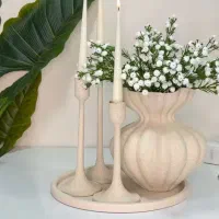 گلدان پلی استرجاشمعی پلی استرپینترستی نشکن ضداب