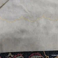پرده کتون نخ گلدوزی شده|پرده، رانر، رومیزی|مشهد, حسابی جنوبی (شهرک غرب)|دیوار