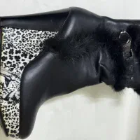 بوت چرم طبیعی وارداتی زنانه نو