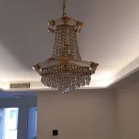 لوستر کریستال شیشه ای