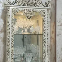 بوفه تمام چوب رنگ صدفی|بوفه، ویترین، کنسول|ارومیه, |دیوار