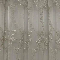 پرده سرمه دوزی با نخ گلابتون|پرده، رانر، رومیزی|ارشق, |دیوار