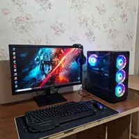 کامپیوتر گیمینگ با گرافیک 3060ti و مانیتور ۲۷