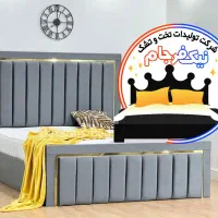 تخت خواب دو نفره نیک فرجام(تختخواب ۲دونفره)چوبی آج|تخت و سرویس خواب|مشهد, سپاد|دیوار