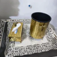 جا دستمال کاغذی و سطلش