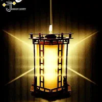 لوستر چوبی|لوستر و چراغ آویز|اصفهان, مفتح|دیوار