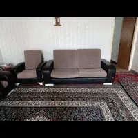 مبل راحتی هفت نفره دسته چرم|مبلمان خانگی و میز عسلی|نهاوند, |دیوار