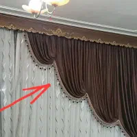 والان پرده مخمل ترک خوش‌رنگ