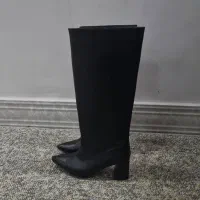 بوت بلند مشکی پاشنه بلند|کیف، کفش، کمربند|بهبهان, |دیوار