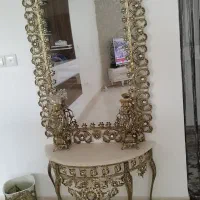 آینه کنسول دیوارکوب شیرینی خوری لوستر سطلجا دستمال