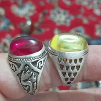 دو عدد انگشتر نقره