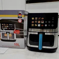 سرخ کن سیلور کرست 15لیتر دو المنت نمایشگر مانیتوری|اجاق گاز و لوازم برقی پختوپز|گرگان, |دیوار