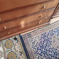 دراور  چوبی چهارکشو ودوعدد پاتختی