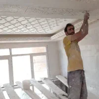 گچکاری سفید کاری ابزار رابیس برش کاری لکه گیری|خدمات پیشه و مهارت|ساری, |دیوار