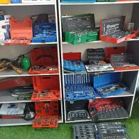 جعبه بکس ۲۱۸ تای آچار کوتاه فنر جمع کن دریل براشلس