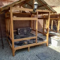 آلاچیق چوبی باغ رستوران سفره خونه