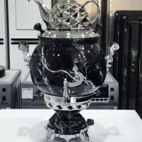 سماور گازی کار تهران/طرح سنگ8.10لیتری قوری سرامیکی|سماور، چای‌ساز، قهوه‌ساز|زاهدان, |دیوار