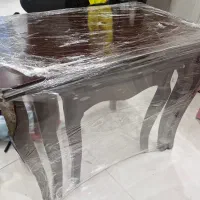 میز سه تایی جلو مبلی تمام چوب
