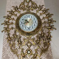 ساعت دیواری برنجی سالم