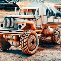 ماشین چوبی|اسباب‌‌بازی|شازند, |دیوار