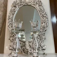 آینه و یک جفت شمعدان