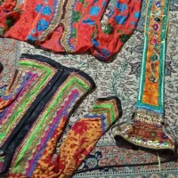 لباس محلی قدیمی  پارچه های گران قیمت  در حدنو