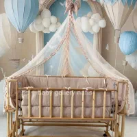 گهواره سنتی مدل oتخت کنار مادر مدل o|تخت و صندلی بچه|تبریز, |دیوار