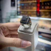 انگشتر های نقره مردانه ترک سنگ اصلی