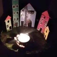 کلبه چوبی|صنایع دستی و سایر لوازم تزئینی|فولادشهر, مسکن مهر فولادشهر|دیوار