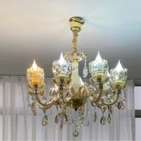 لوستر ۸ شعله کریستالی|لوستر و چراغ آویز|تهران, دانشگاه شریف|دیوار