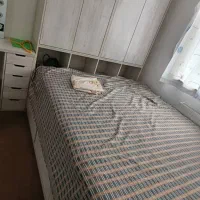 تخت خواب دونفره و میز آرایش|تخت و سرویس خواب|بندر انزلی, مسکن مهر|دیوار