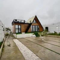 کلبه سوئدی با جکوزی ۱۰ نفره ویو شالیزار