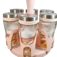 ست جا ادویه ۶ تایی  چرخشی  قشنگ و شیک