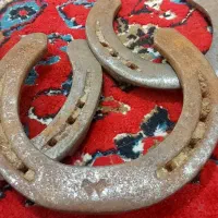 دوعدد نعل اسب پاخورده قدیمی فروشی