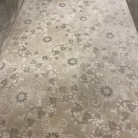 قالیچه کرم گل برجسته