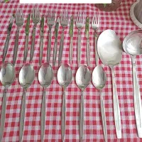 ظروف نو مناسب جهیزیه قاشق وچنگال ظرف ماست شیرینی