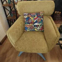 مبل تکنفره پارچه ترک در حد نو|مبلمان خانگی و میز عسلی|تهران, ارم|دیوار