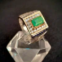 زمرد پنجشیر افغانستان بسیار خش رنگ و تب