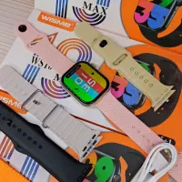 پک کامل اپل واچ دخترانه کادویی با 5 تا بند مدل WS