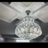 لوستر تمام کریستال شیک و نو