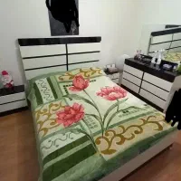 سرویس تخت دو نفره / با تمام وسایل/میز توالت و اینه