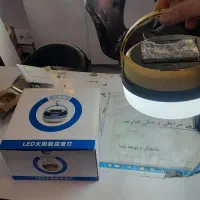 پاور بانک و چراغ ۱۰۰وات دوکاره / پنل خورشیدی