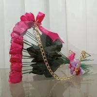 گل رز روبانی زیبا و ماندگار|گل مصنوعی|مراغه, |دیوار